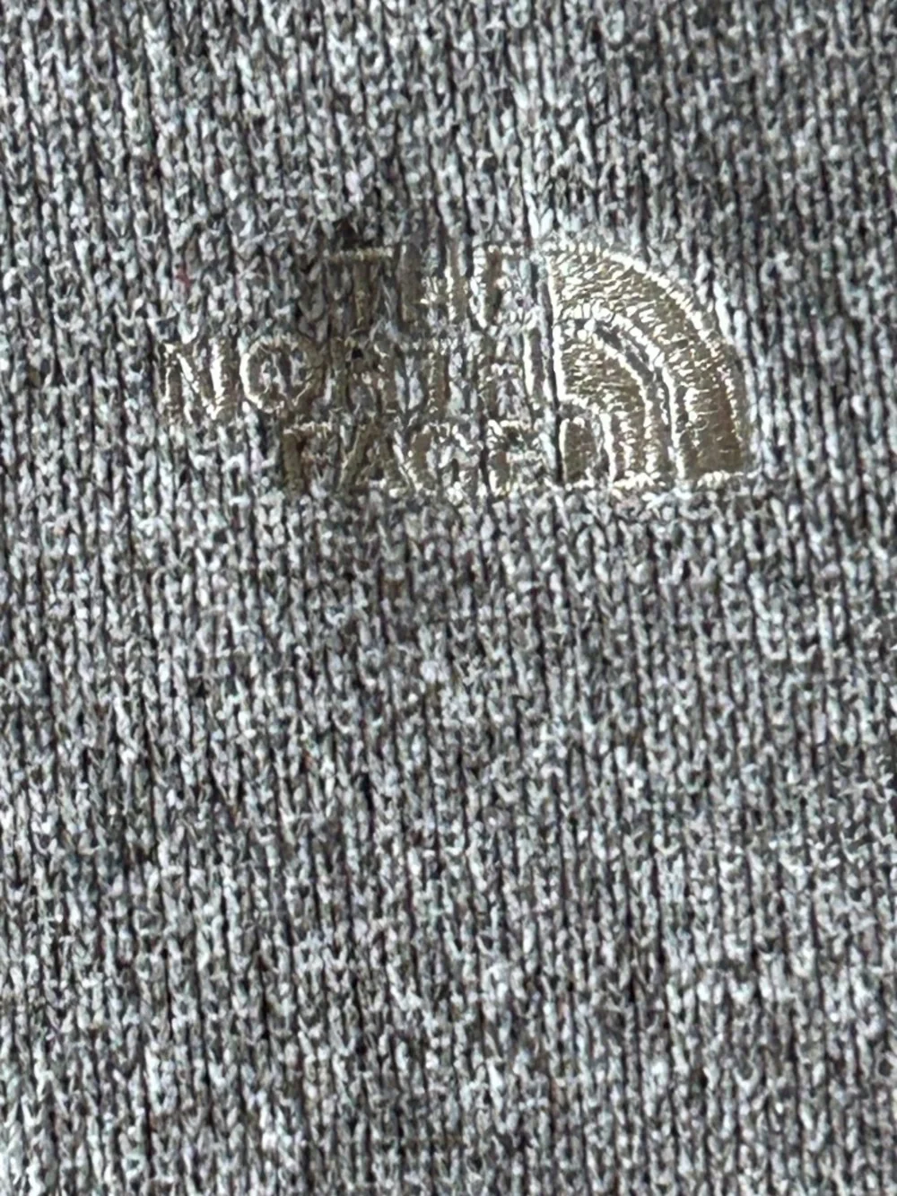 The‎ North Face men's 1/4 zip pullover grey XLT